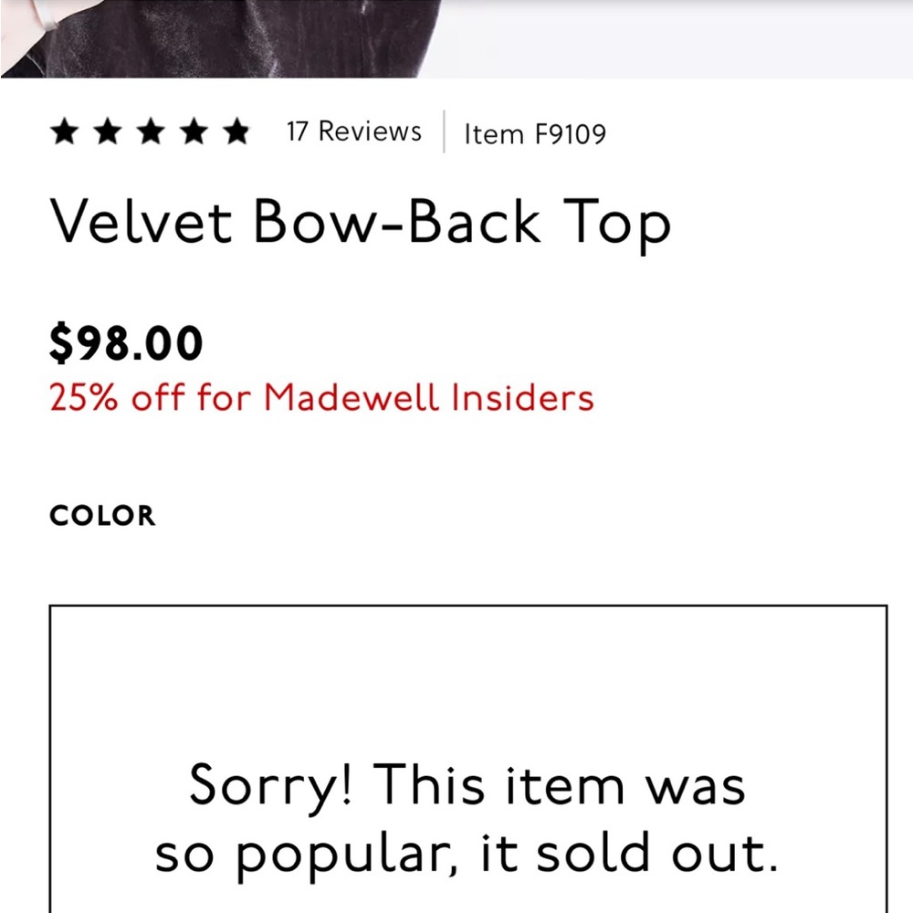 Madewell Gray Velvet Tie Neck Tunic/Dress - Picture 7 of 15
